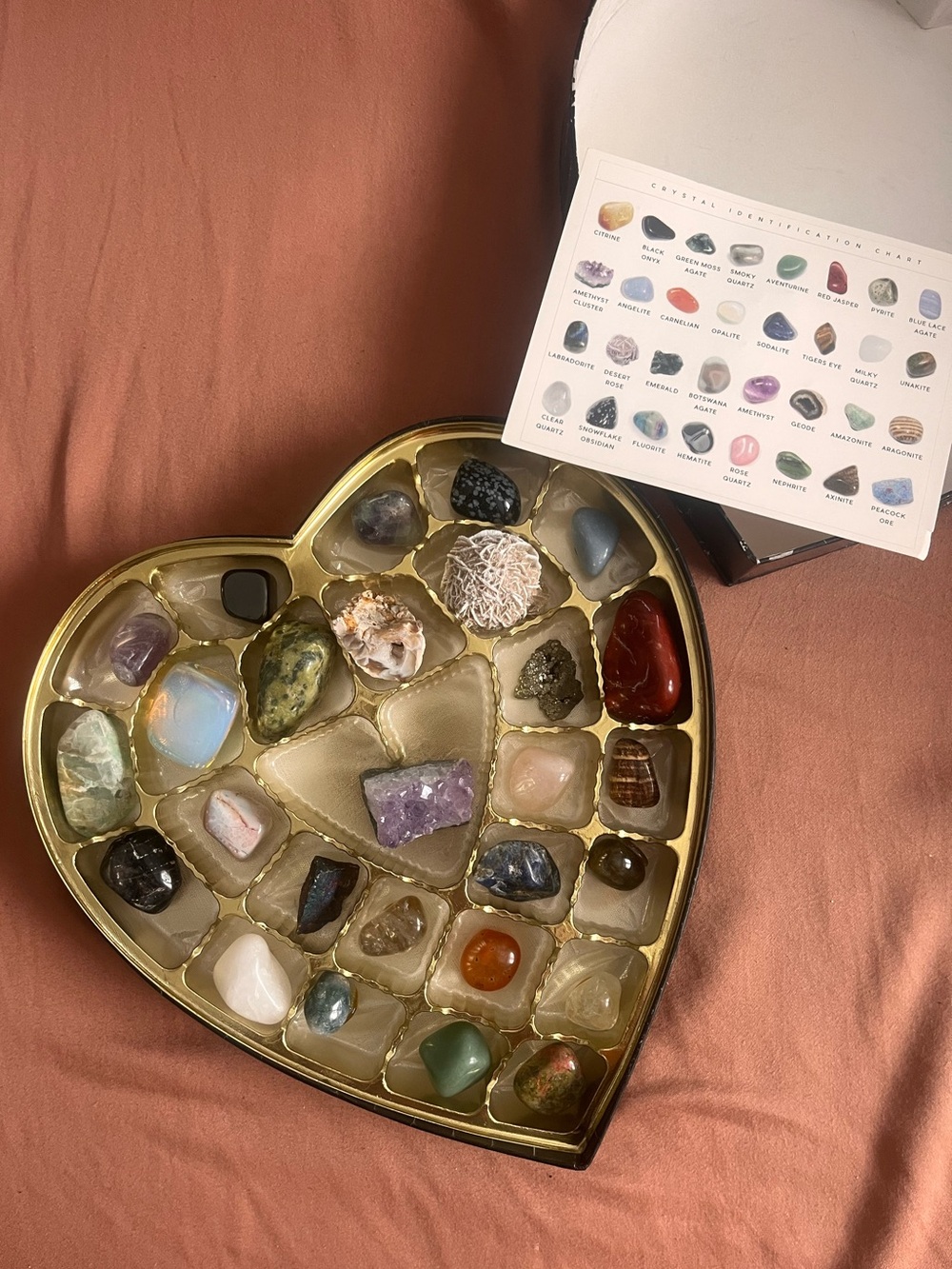 Lovestoned Heart Box - Assorted Crystals
